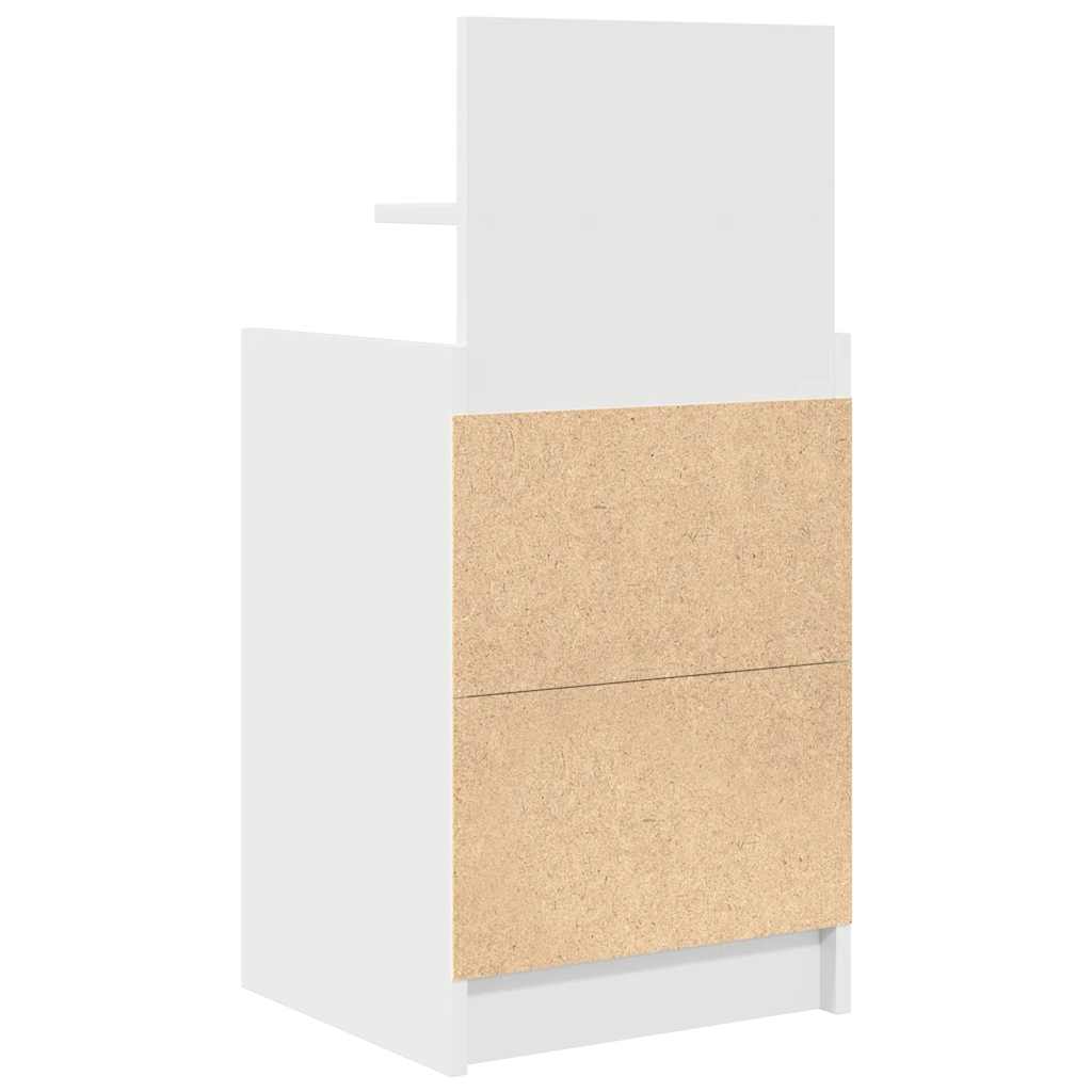 vidaXL Szafka nocna z 2 szufladami Biała 38x34x80 cm