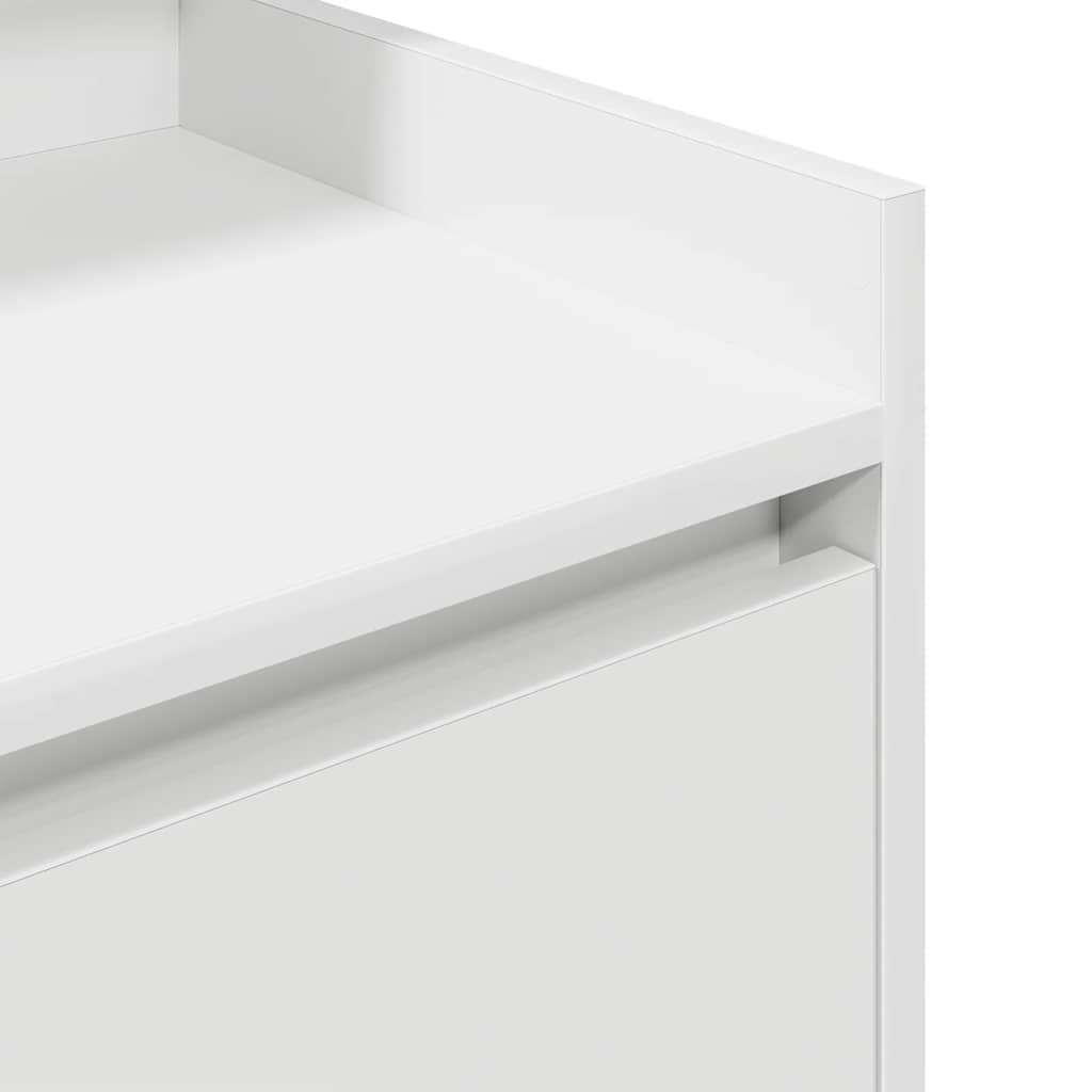 vidaXL Szafka nocna z 2 szufladami Biała 38x34x80 cm