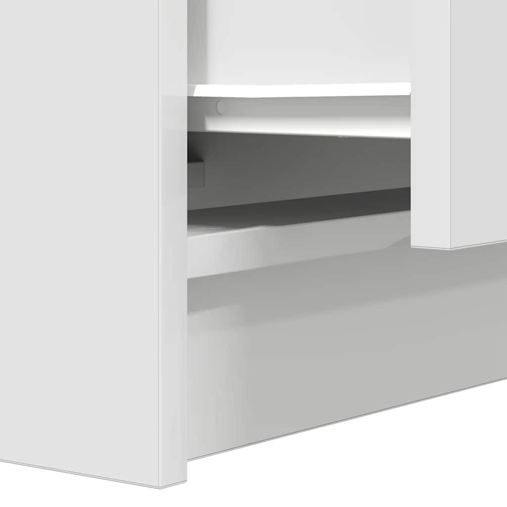 vidaXL Szafka nocna z 2 szufladami Biała 38x34x80 cm