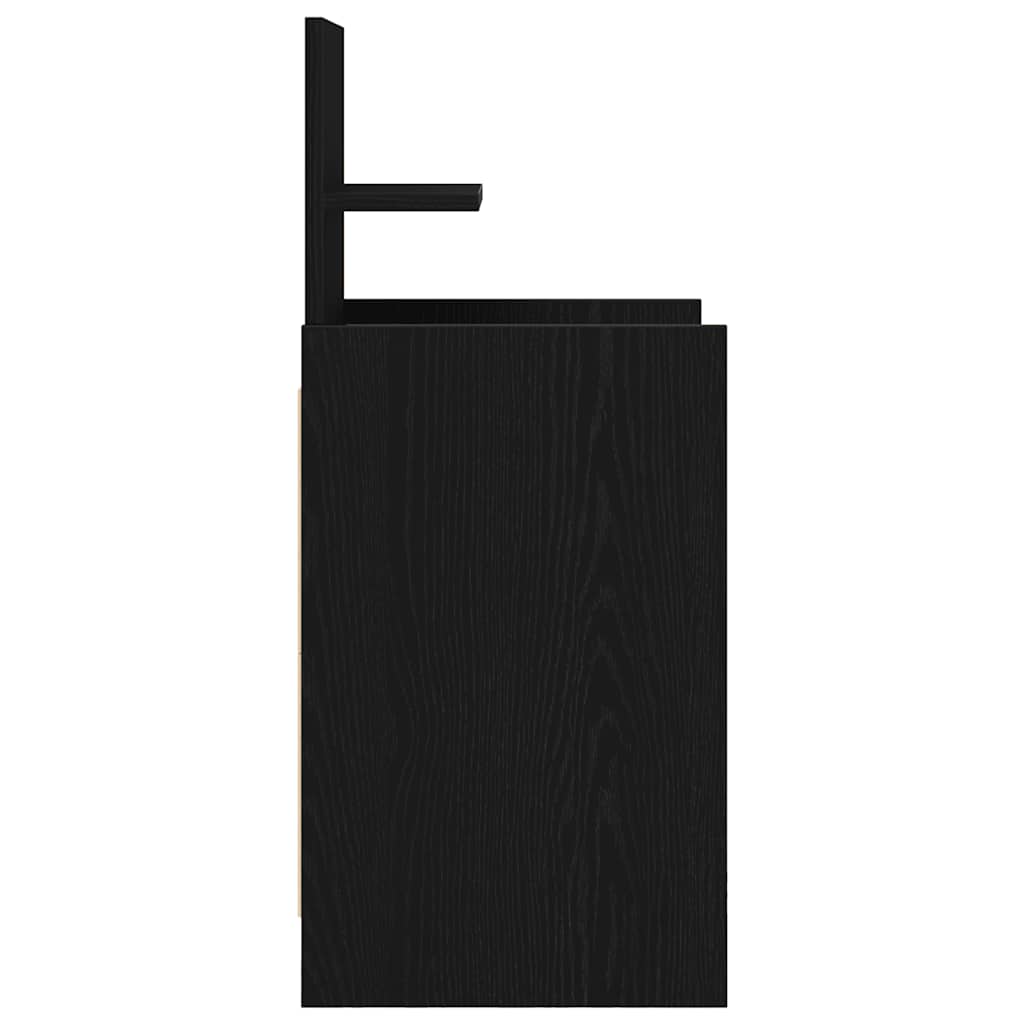 vidaXL Szafka nocna z 2 szufladami Czarna 38x34x80 cm