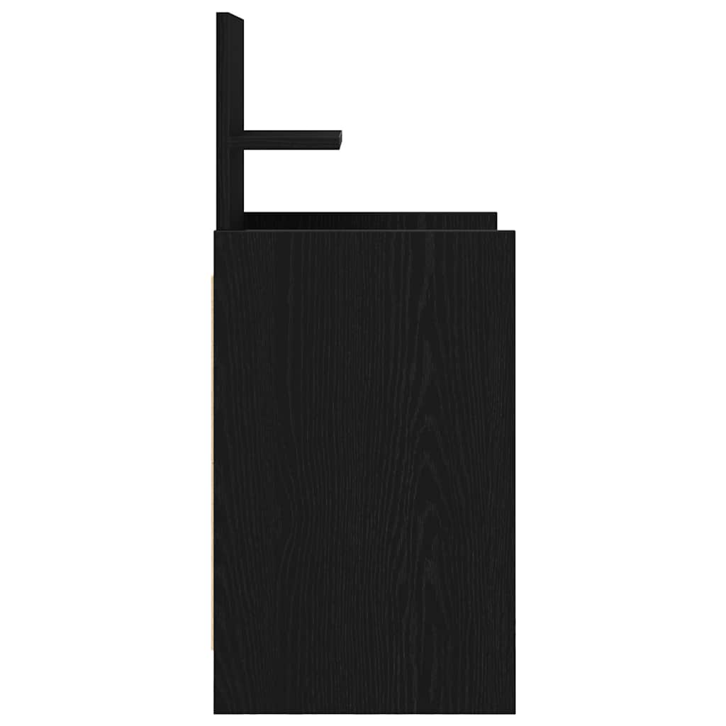 vidaXL Szafki nocne z 2 szufladami 2 szt. Czarne 38x34x80 cm