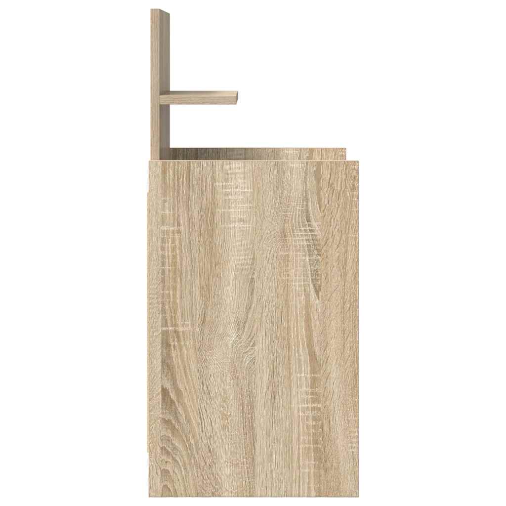 vidaXL Szafka nocna z 2 szufladami Dąb Sonoma 38x34x80 cm