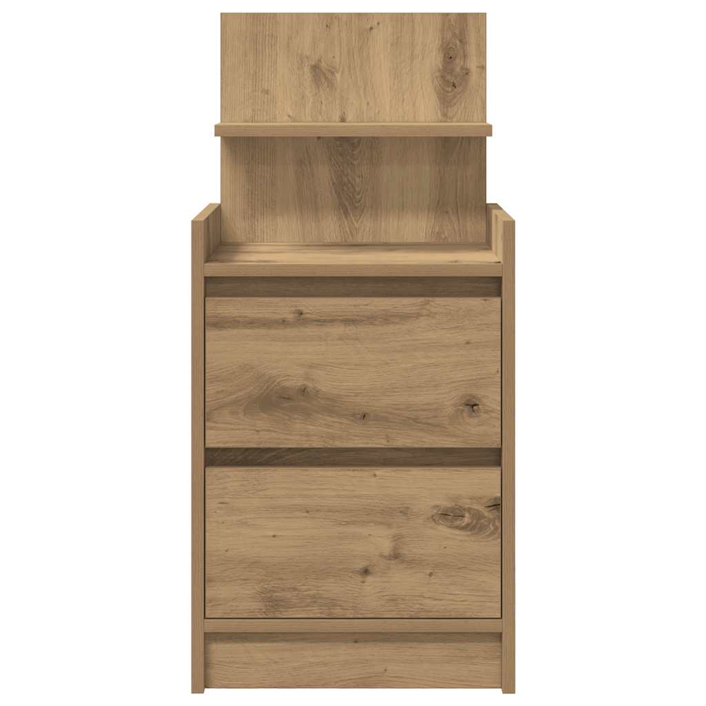 vidaXL Szafka nocna z 2 szufladami Artisan Oak 38x34x80 cm