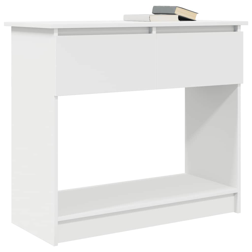 vidaXL Konsola z szufladami Biała 85,5x38,5x74,5 cm