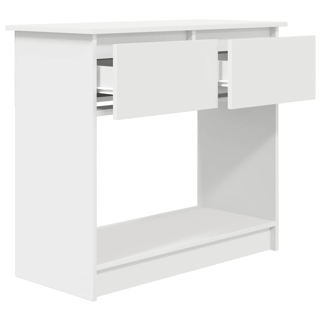 vidaXL Konsola z szufladami Biała 85,5x38,5x74,5 cm