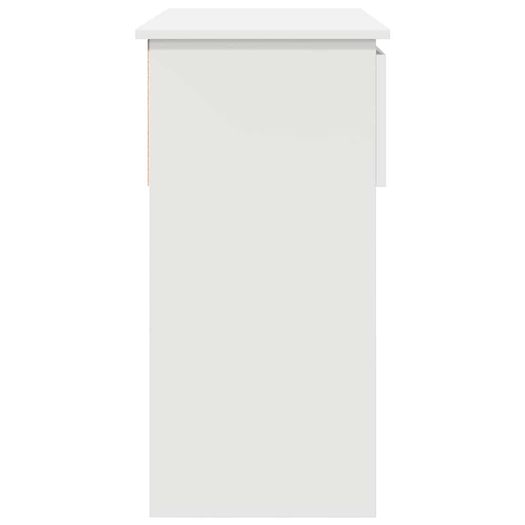 vidaXL Konsola z szufladami Biała 85,5x38,5x74,5 cm