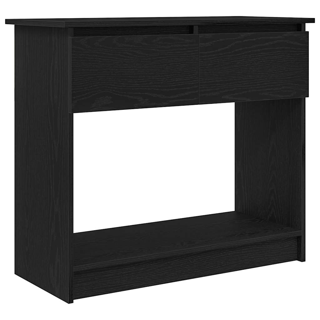 vidaXL Konsola z szufladami Czarny 85,5x38,5x74,5 cm