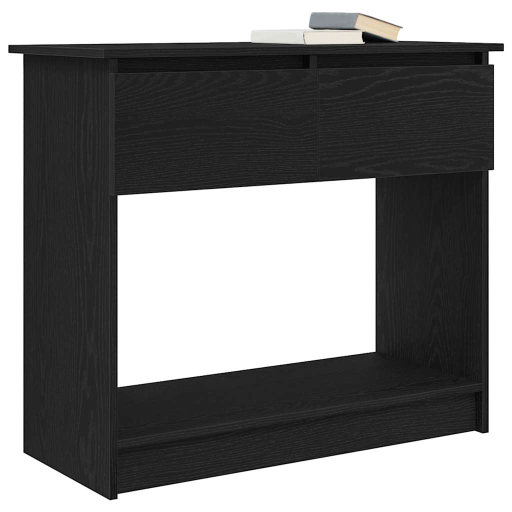 vidaXL Konsola z szufladami Czarny 85,5x38,5x74,5 cm