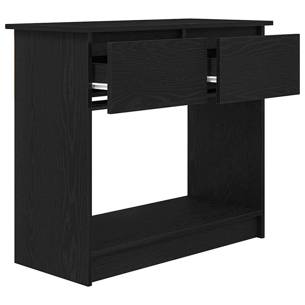 vidaXL Konsola z szufladami Czarny 85,5x38,5x74,5 cm