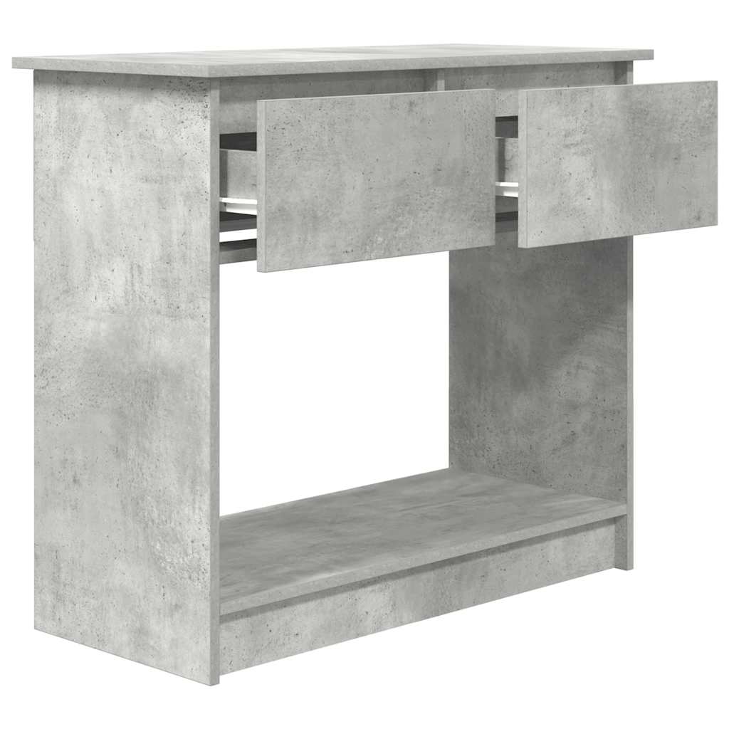 vidaXL Konsola z szufladami Betonowa Szarość 85,5x38,5x74,5 cm