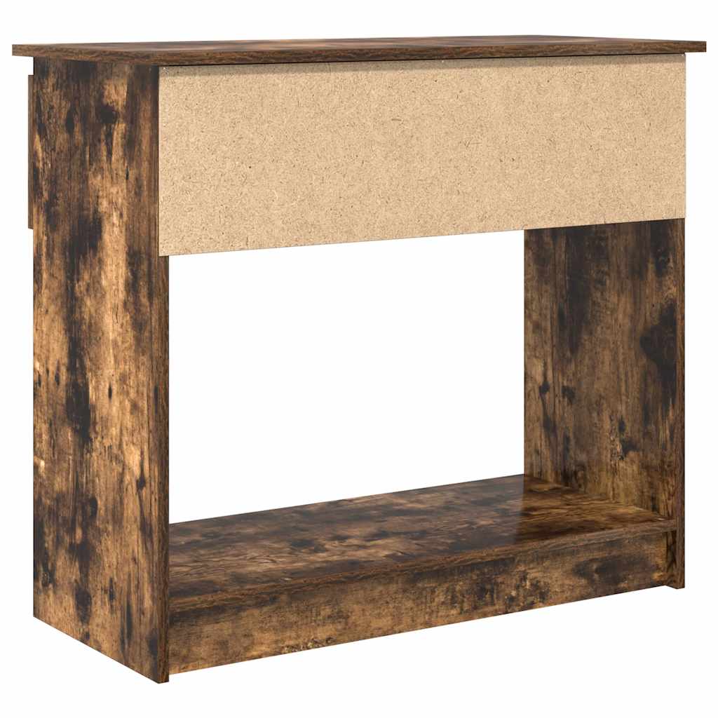 vidaXL Konsola z szufladami Dąb wędzony 85,5x38,5x74,5 cm