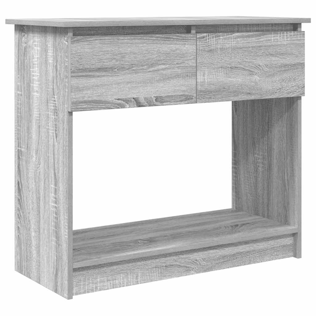 vidaXL Konsola z szufladami Szary Sonoma 85,5x38,5x74,5 cm