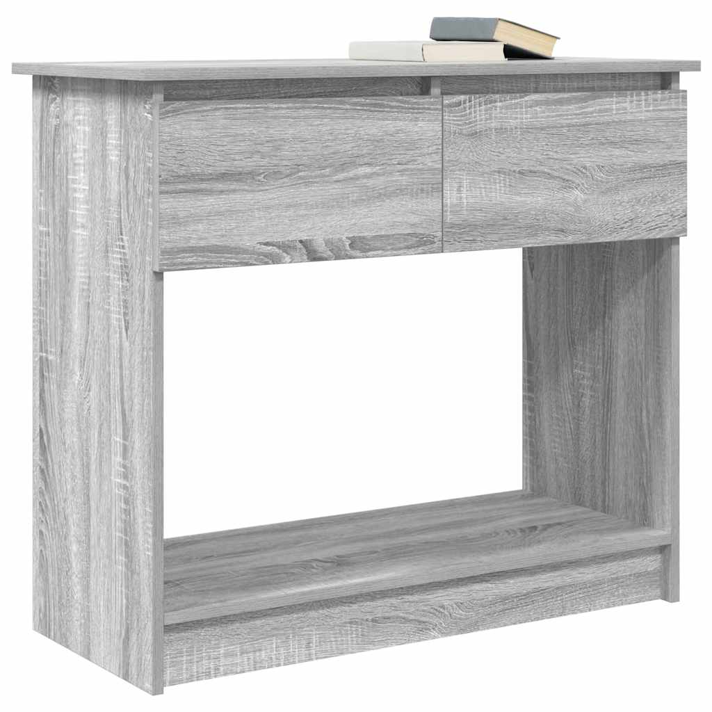 vidaXL Konsola z szufladami Szary Sonoma 85,5x38,5x74,5 cm