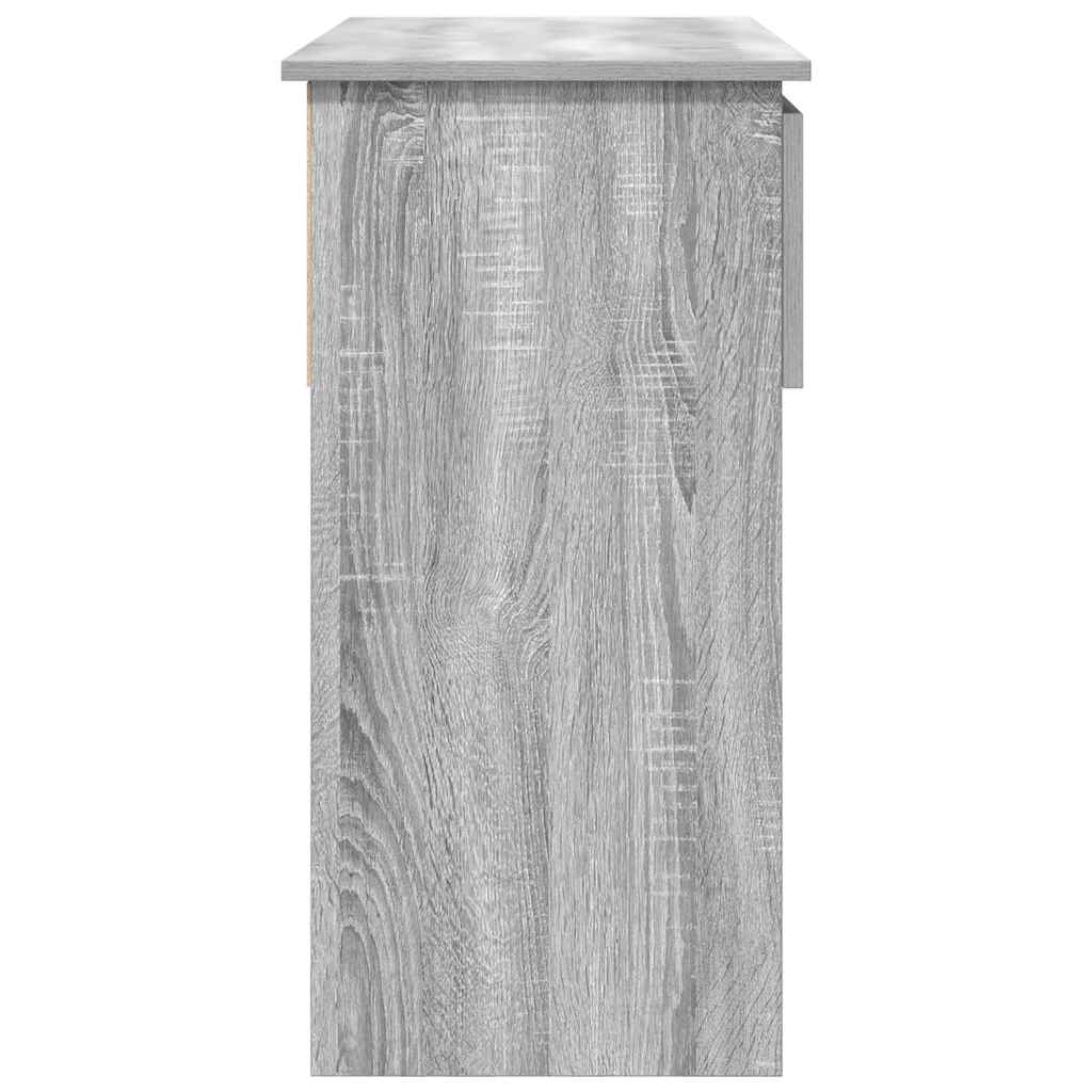 vidaXL Konsola z szufladami Szary Sonoma 85,5x38,5x74,5 cm