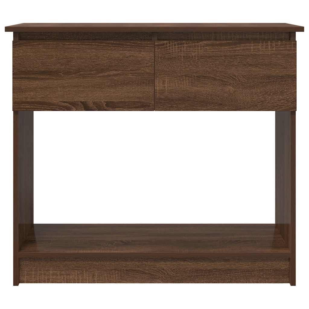 vidaXL Konsola z szufladami Brązowy Dąb 85,5x38,5x74,5 cm