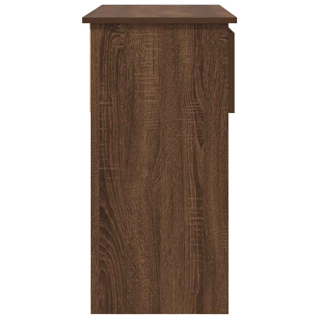 vidaXL Konsola z szufladami Brązowy Dąb 85,5x38,5x74,5 cm