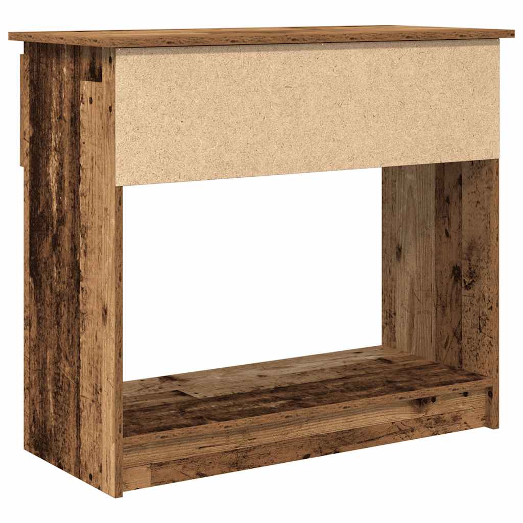 vidaXL Konsola ze Szufladami Stare Drewno 85,5x38,5x74,5 cm