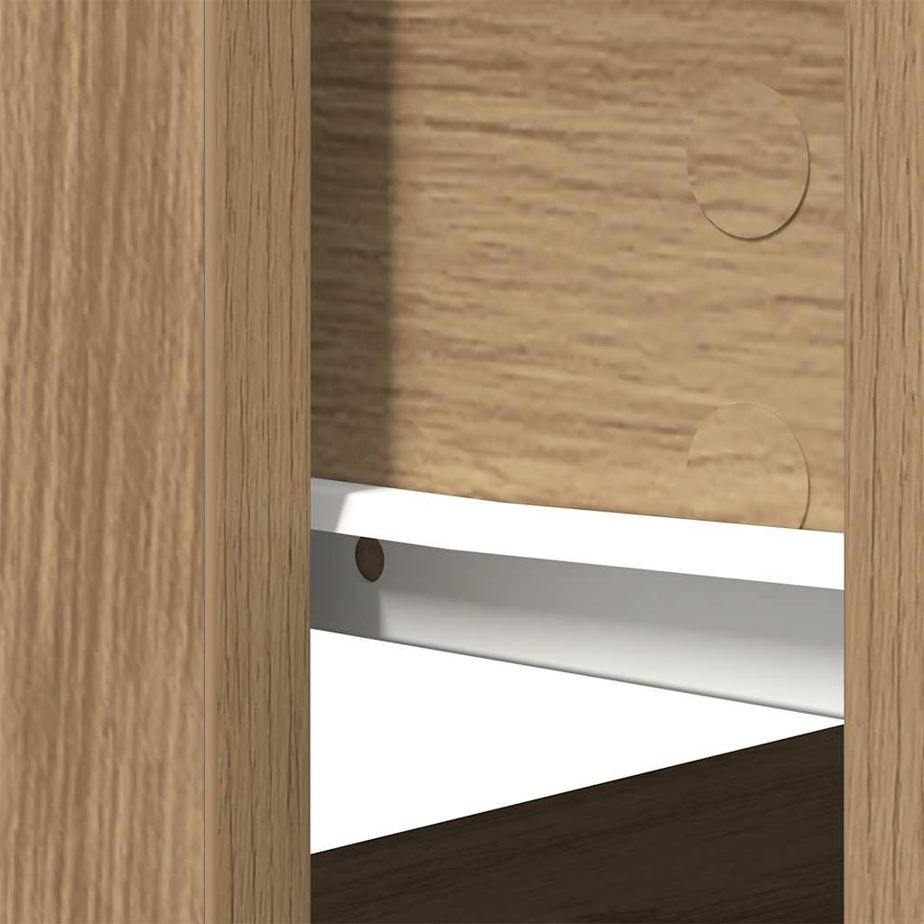 vidaXL Konsola ze Szufladami Artisan Oak 85,5x38,5x74,5 cm