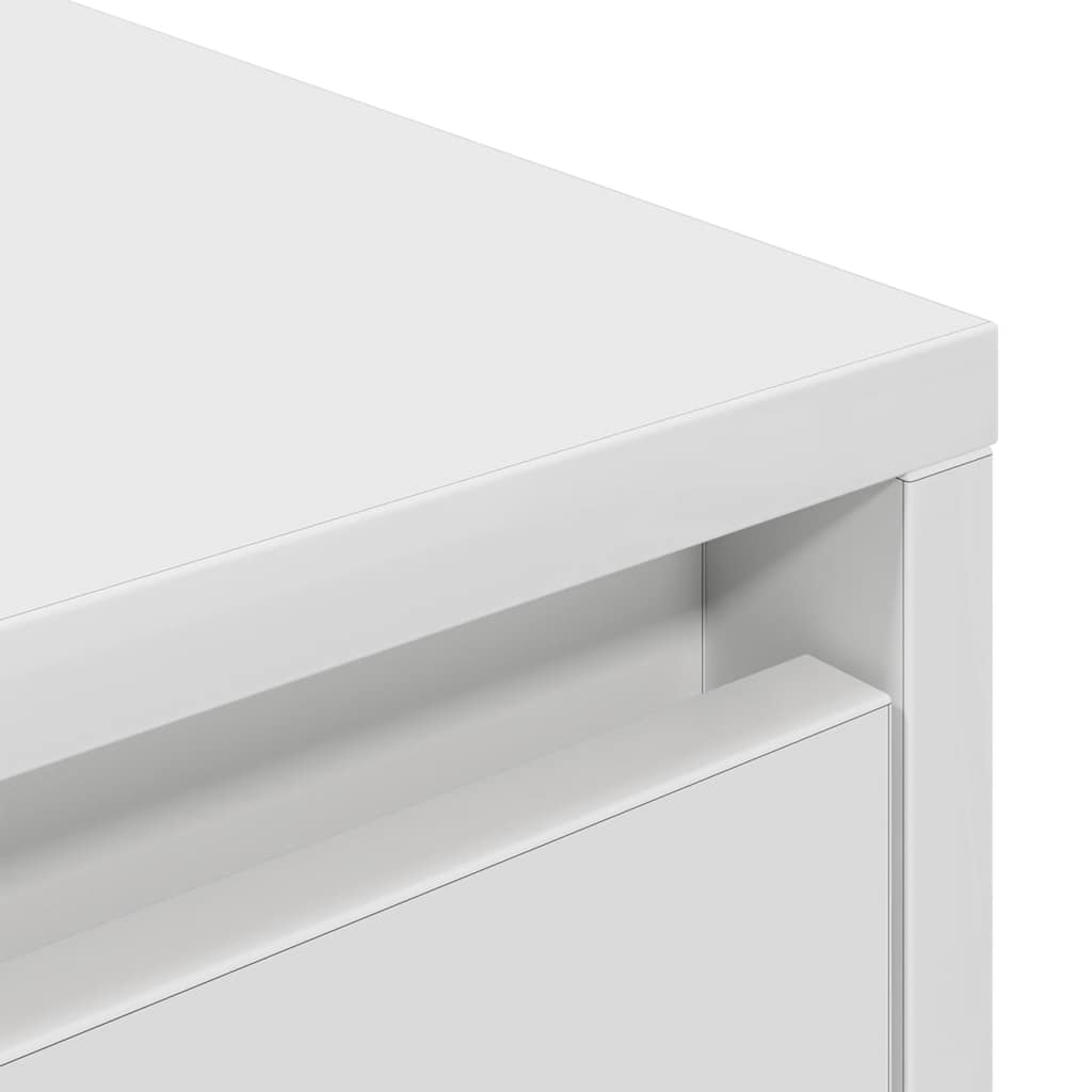 vidaXL Szafka RTV z oświetleniem LED Biała 100x41x50 cm