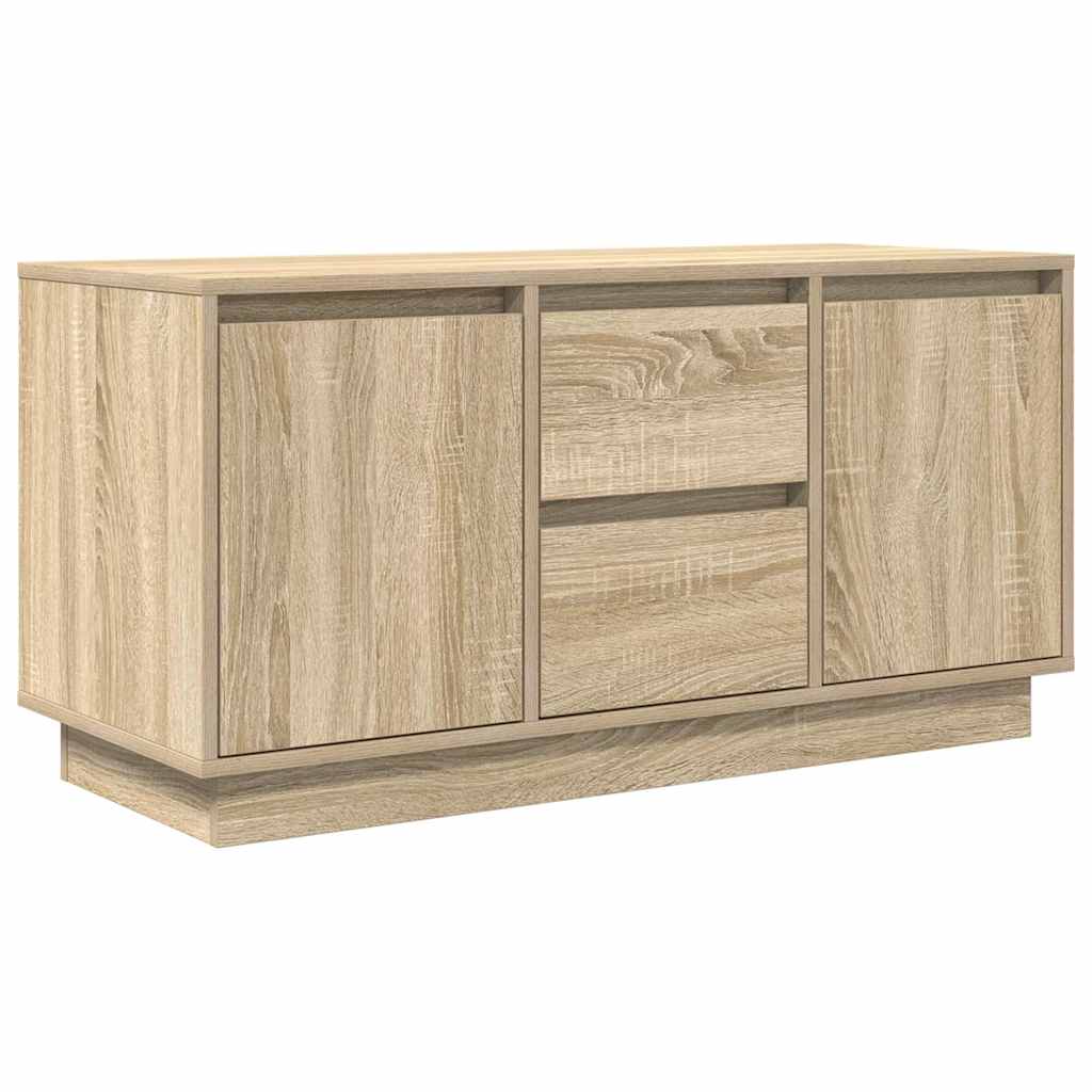 vidaXL Szafka RTV z oświetleniem LED Dąb Sonoma 100x41x50 cm
