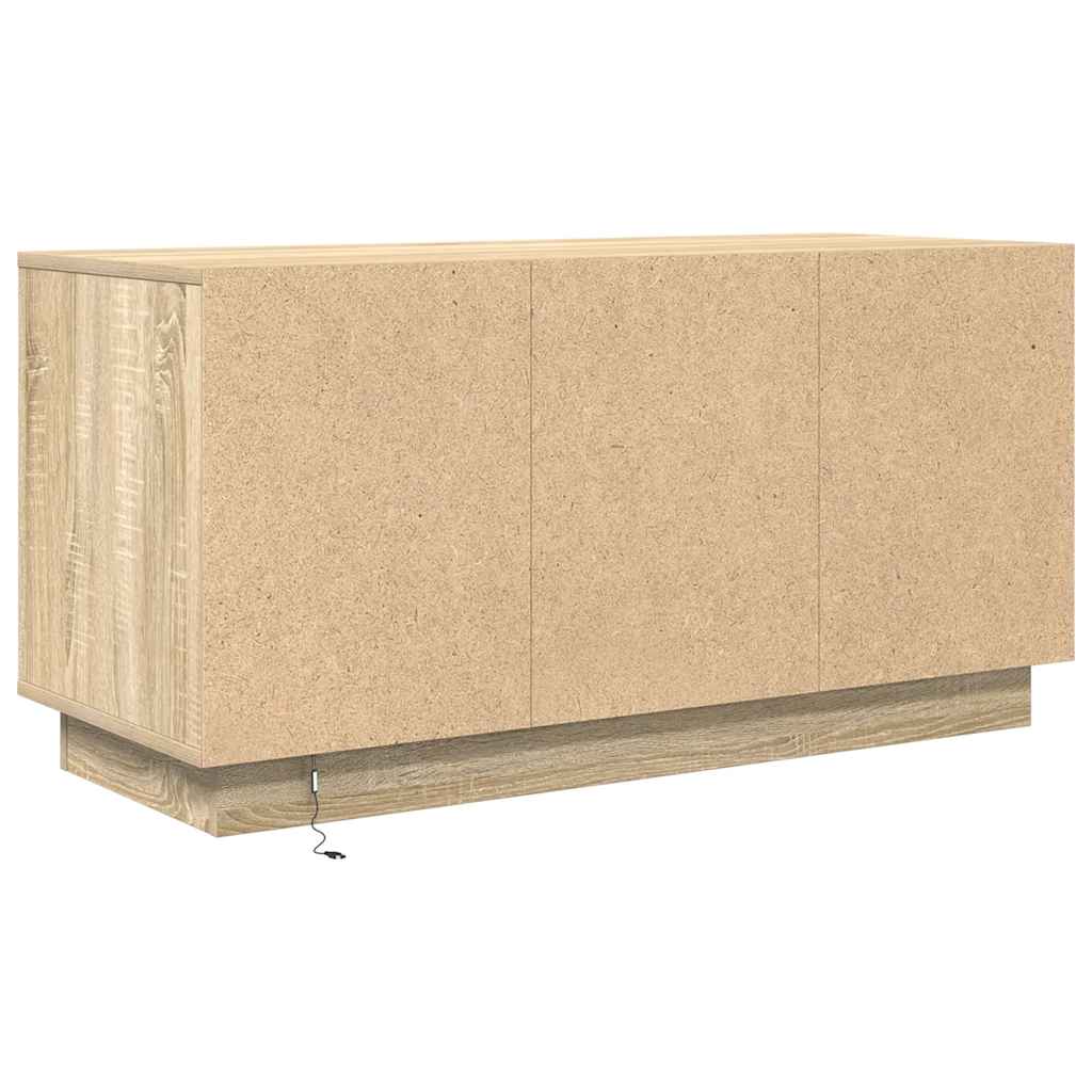 vidaXL Szafka RTV z oświetleniem LED Dąb Sonoma 100x41x50 cm