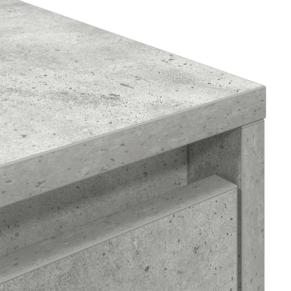 vidaXL Szafka RTV z oświetleniem LED Betonowa Szara 100x41x50 cm