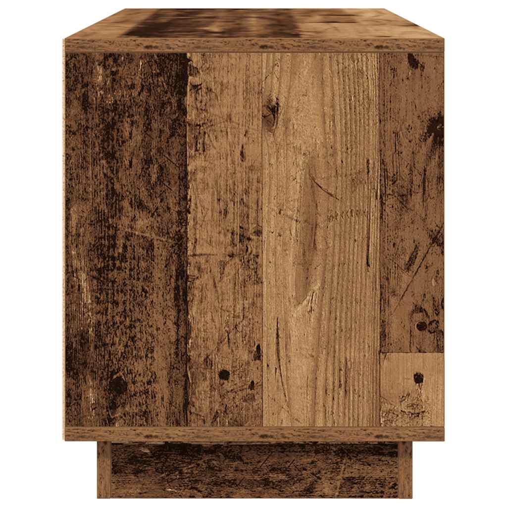 vidaXL Szafka RTV z oświetleniem LED Stare drewno 100x41x50 cm