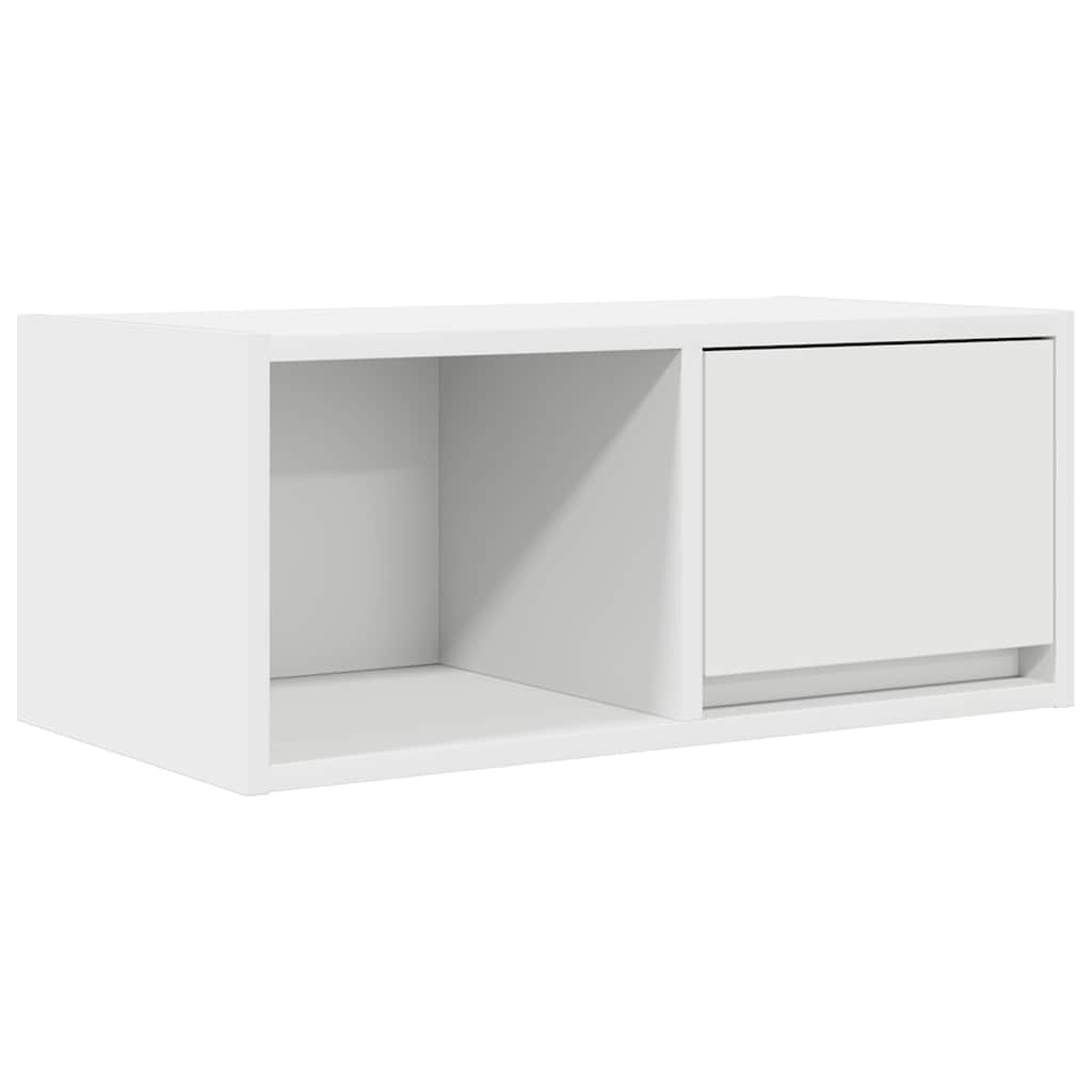 vidaXL Szafka RTV Biała 60x31x25,5 cm Drewno klejone