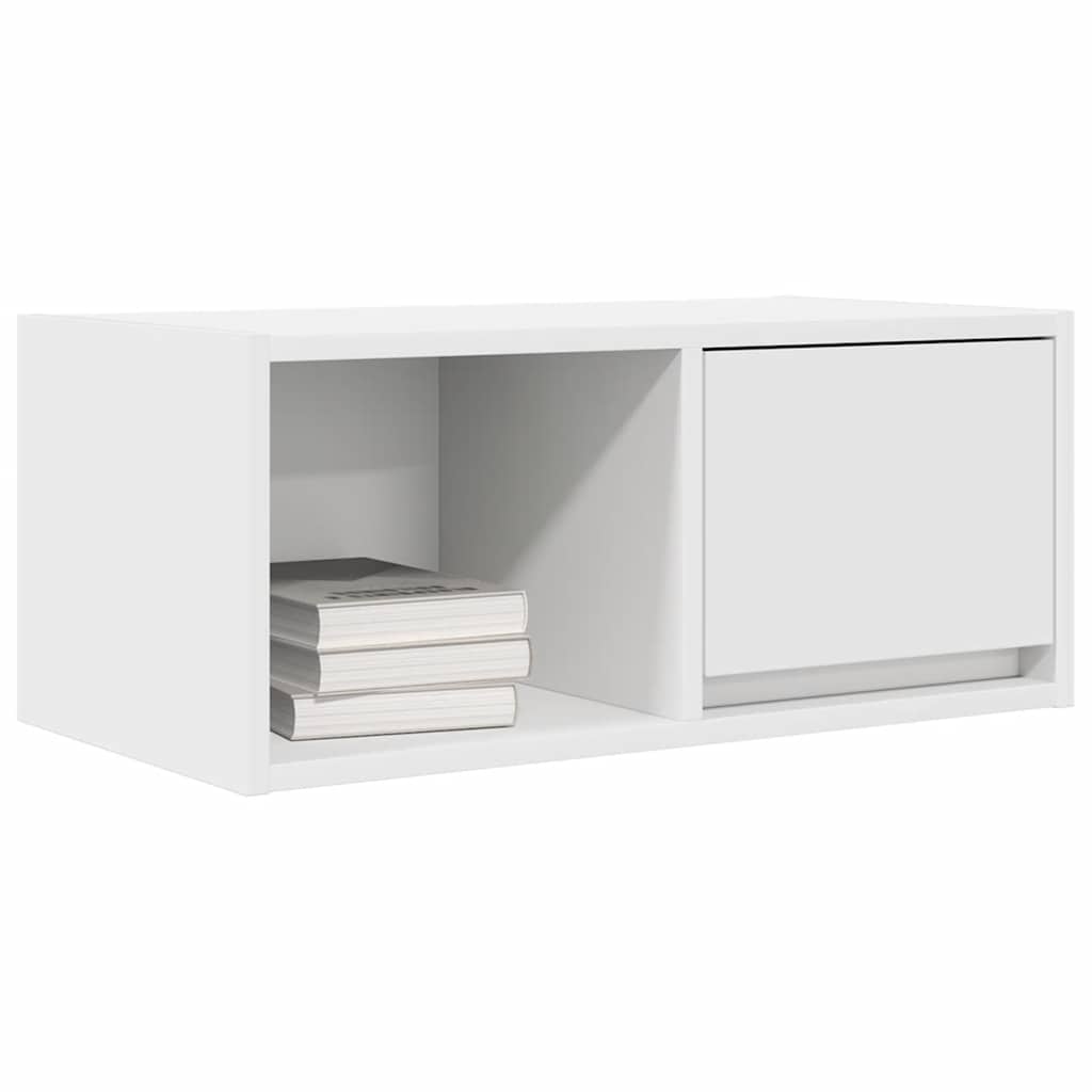 vidaXL Szafka RTV Biała 60x31x25,5 cm Drewno klejone