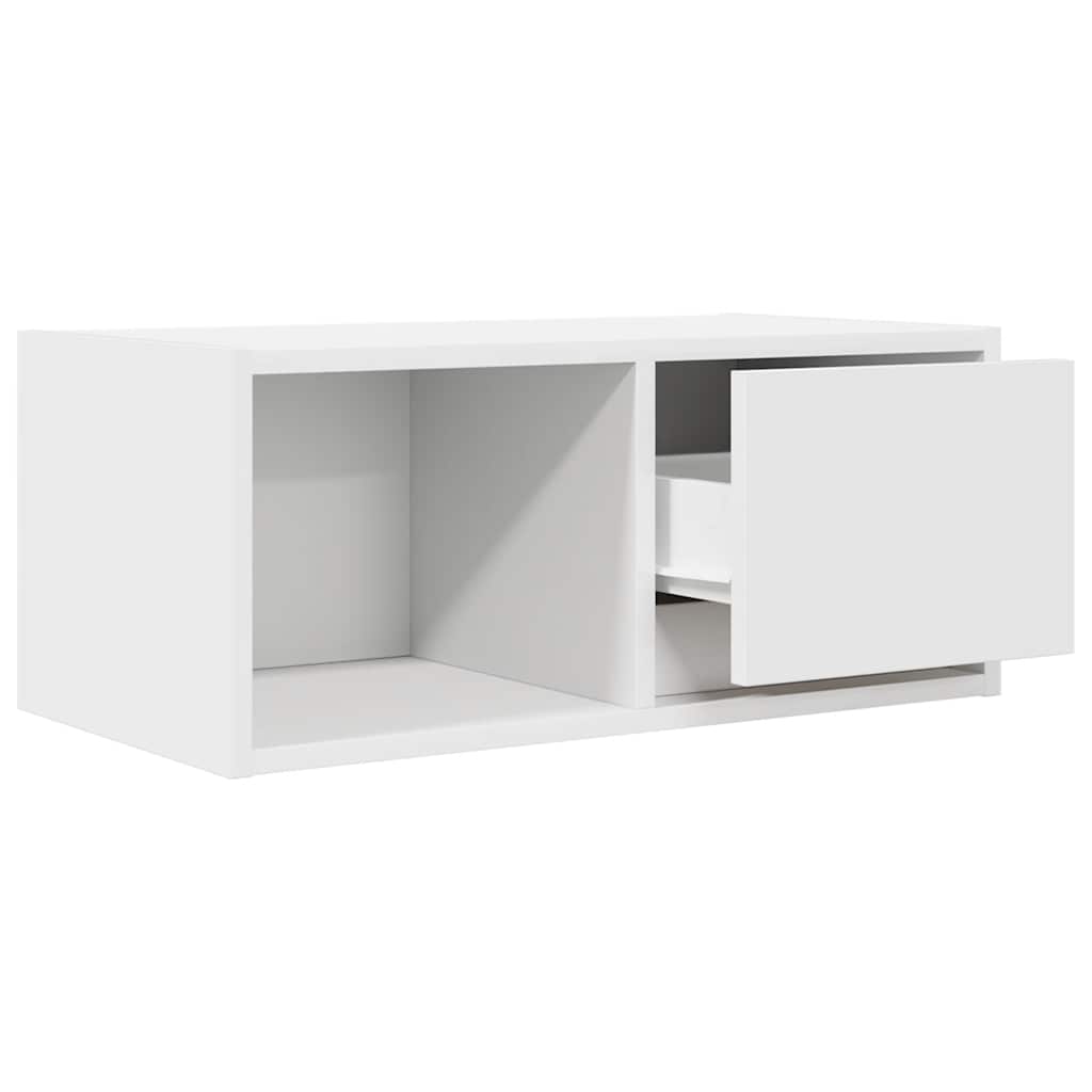 vidaXL Szafka RTV Biała 60x31x25,5 cm Drewno klejone