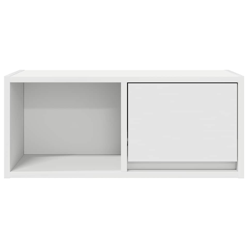 vidaXL Szafka RTV Biała 60x31x25,5 cm Drewno klejone