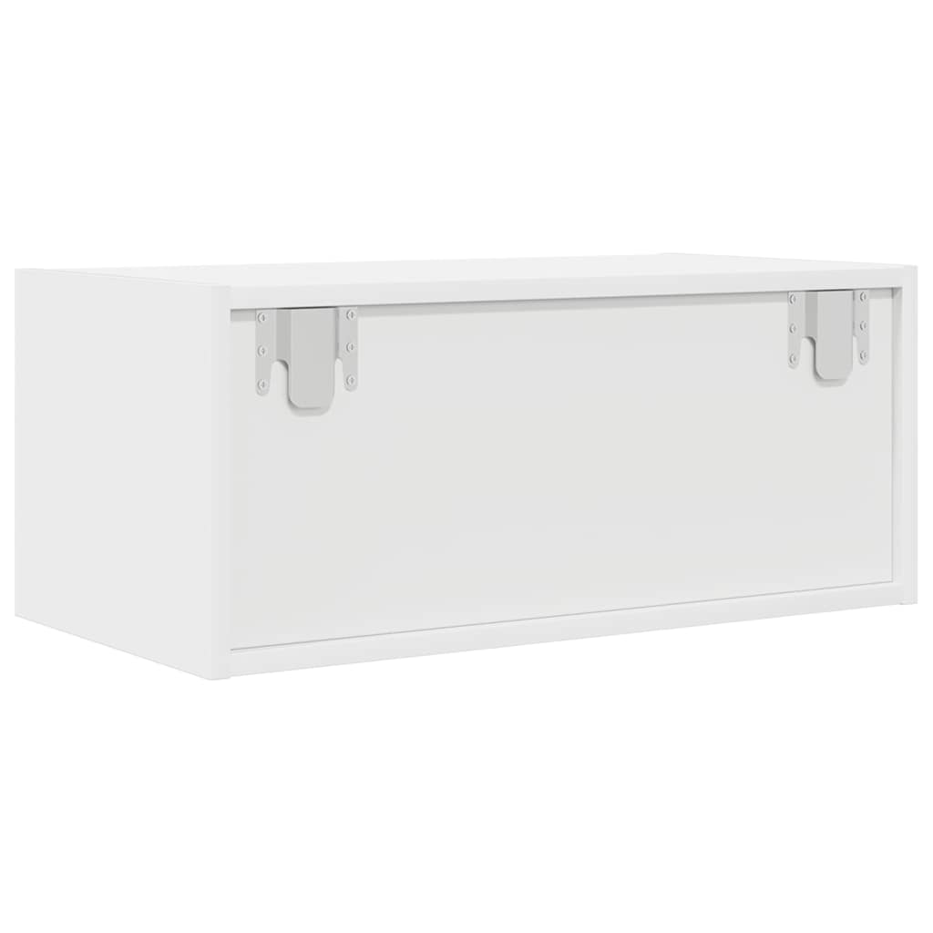 vidaXL Szafka RTV Biała 60x31x25,5 cm Drewno klejone