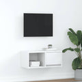 vidaXL Szafka RTV Biała 60x31x25,5 cm Drewno klejone