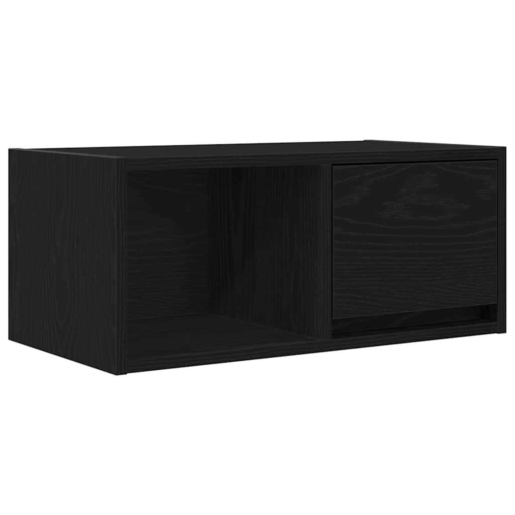 vidaXL Szafka RTV Czarny Dąb 60x31x25,5 cm Drewno klejone