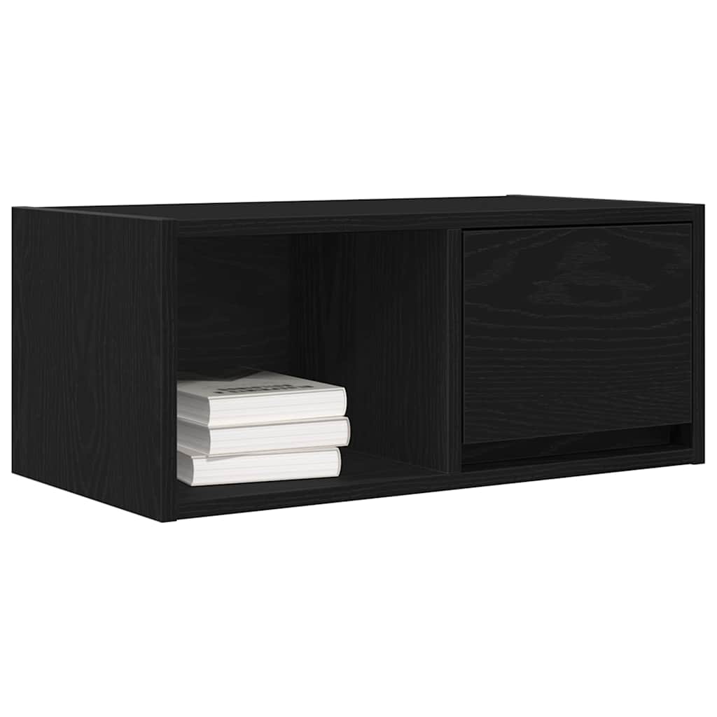 vidaXL Szafka RTV Czarny Dąb 60x31x25,5 cm Drewno klejone