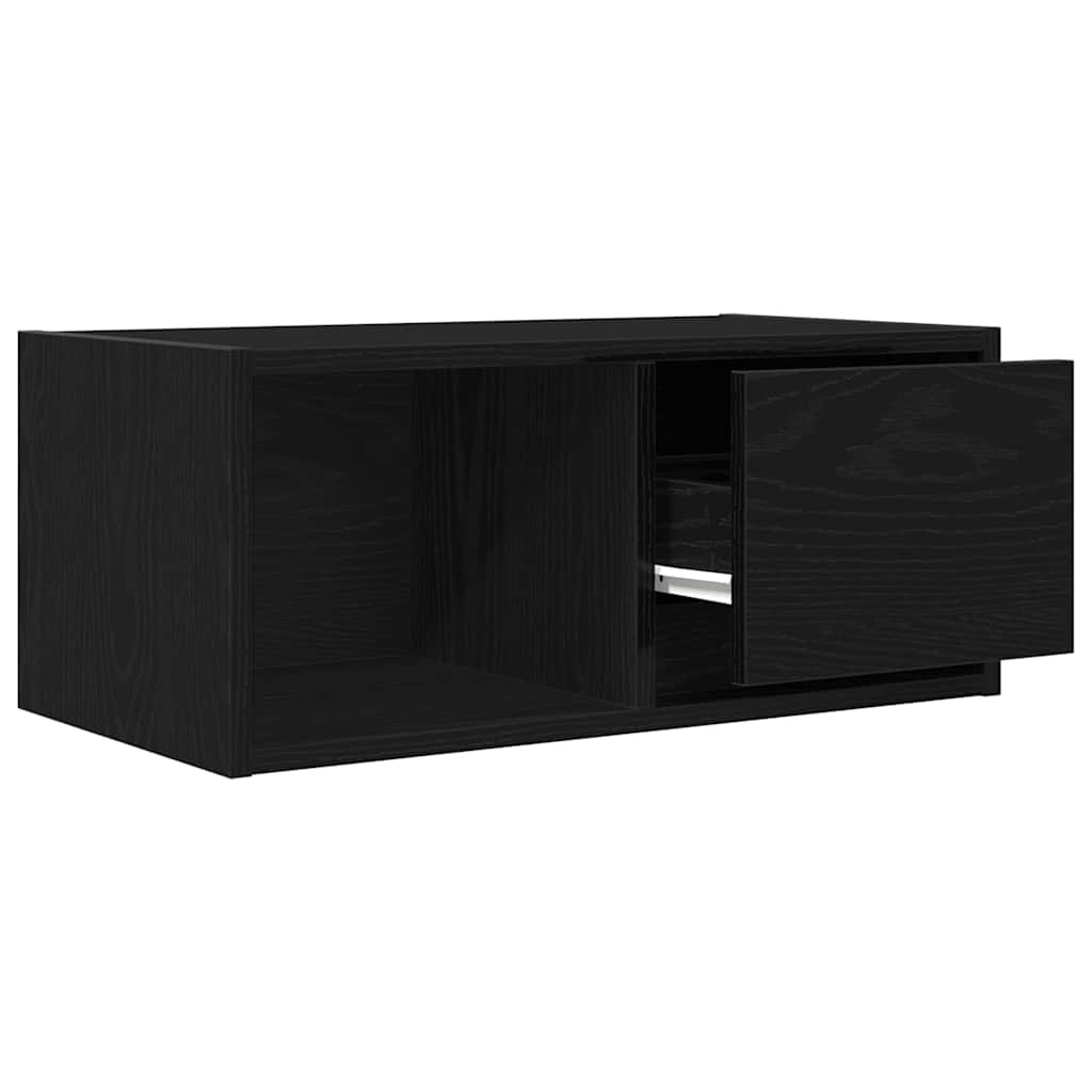 vidaXL Szafka RTV Czarny Dąb 60x31x25,5 cm Drewno klejone
