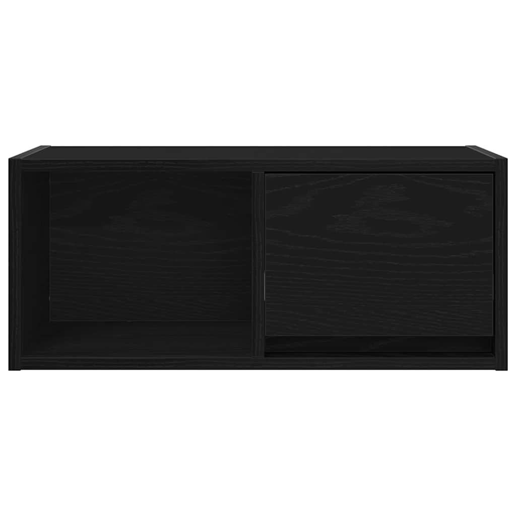 vidaXL Szafka RTV Czarny Dąb 60x31x25,5 cm Drewno klejone