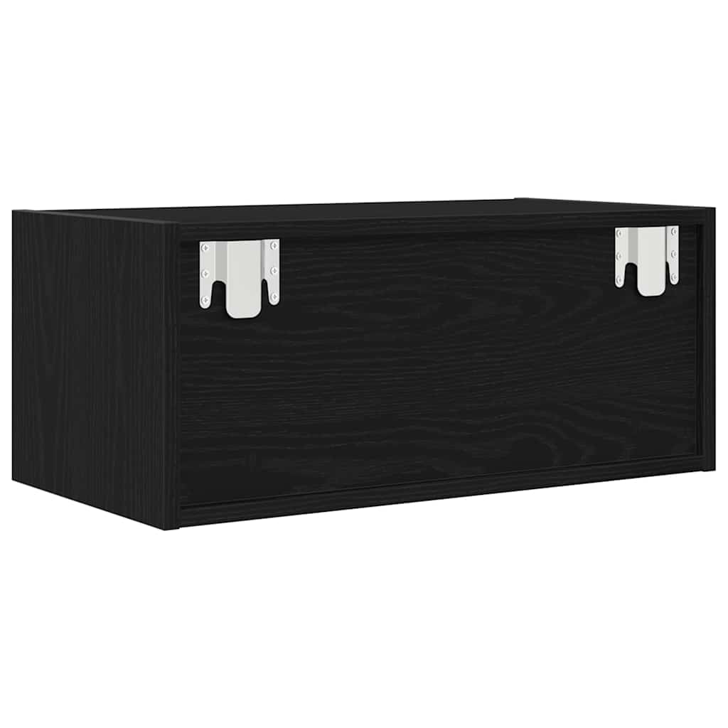 vidaXL Szafki RTV 2 szt. Dąb czarny 60x31x25,5 cm Drewno klejone