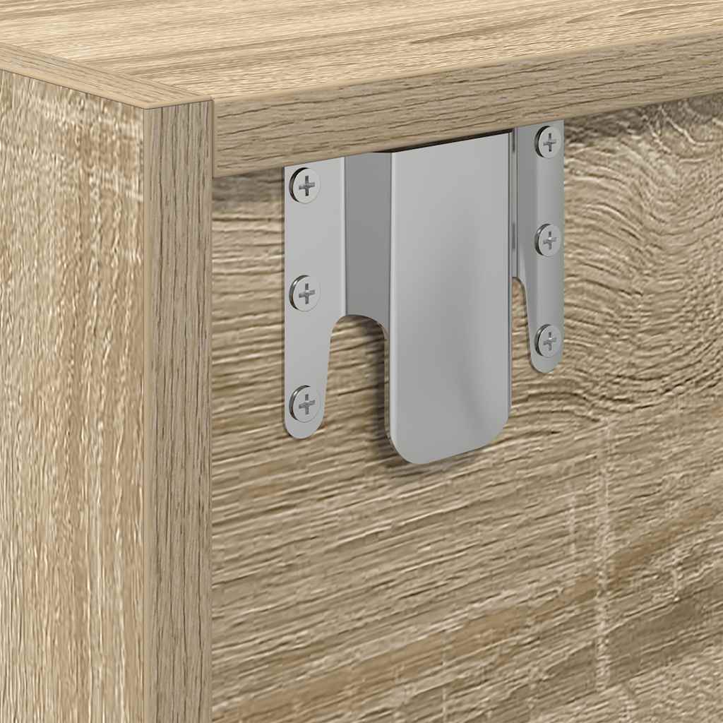vidaXL Szafka RTV Sonoma Oak 60x31x25,5 cm Drewno klejone