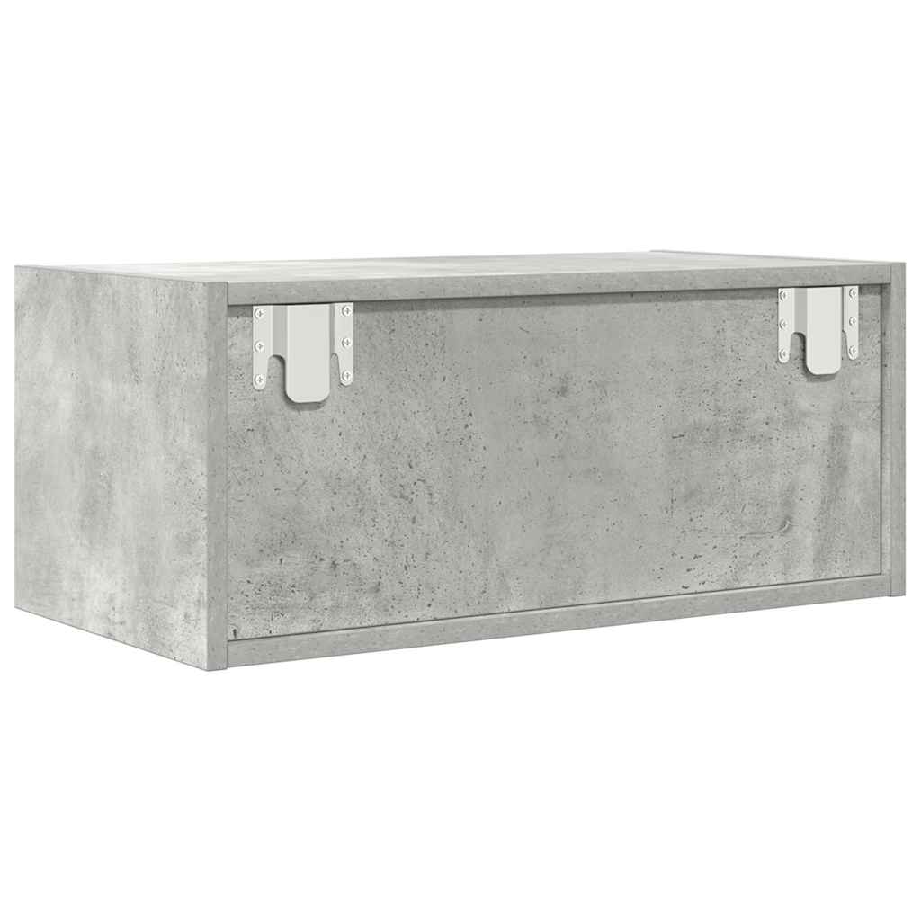 vidaXL Szafka RTV Beton Szary 60x31x25,5 cm Drewno klejone