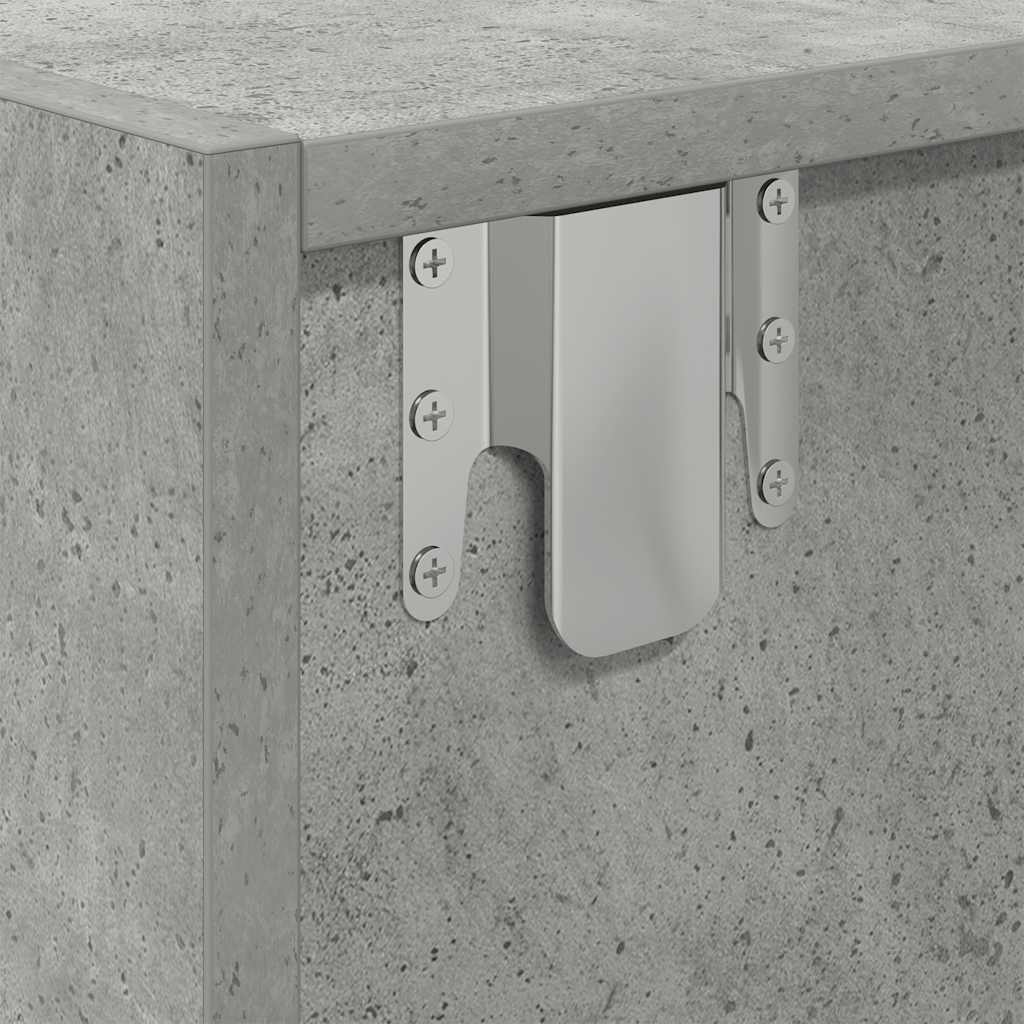 vidaXL Szafka RTV Beton Szary 60x31x25,5 cm Drewno klejone