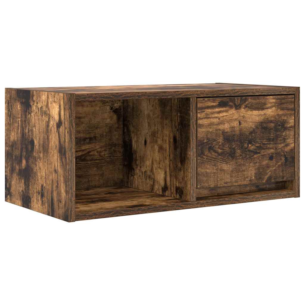 vidaXL Szafka RTV Dąb wędzony 60x31x25,5 cm Drewno klejone