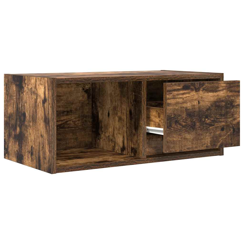 vidaXL Szafka RTV Dąb wędzony 60x31x25,5 cm Drewno klejone