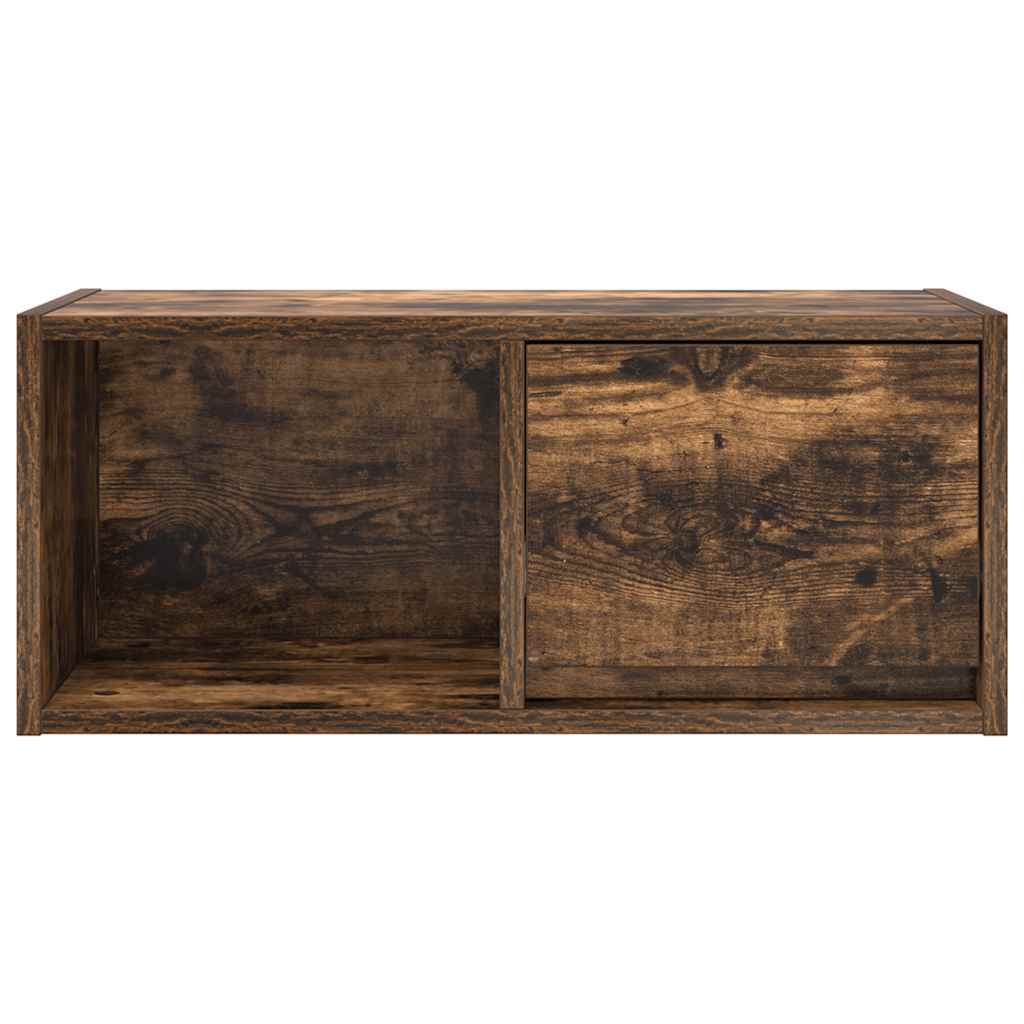 vidaXL Szafka RTV Dąb wędzony 60x31x25,5 cm Drewno klejone