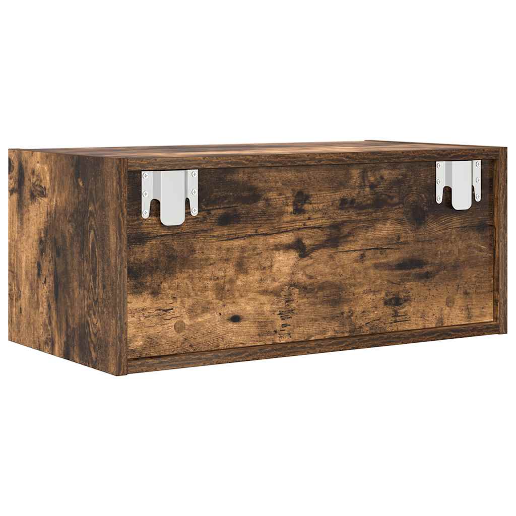 vidaXL Szafka RTV Dąb wędzony 60x31x25,5 cm Drewno klejone