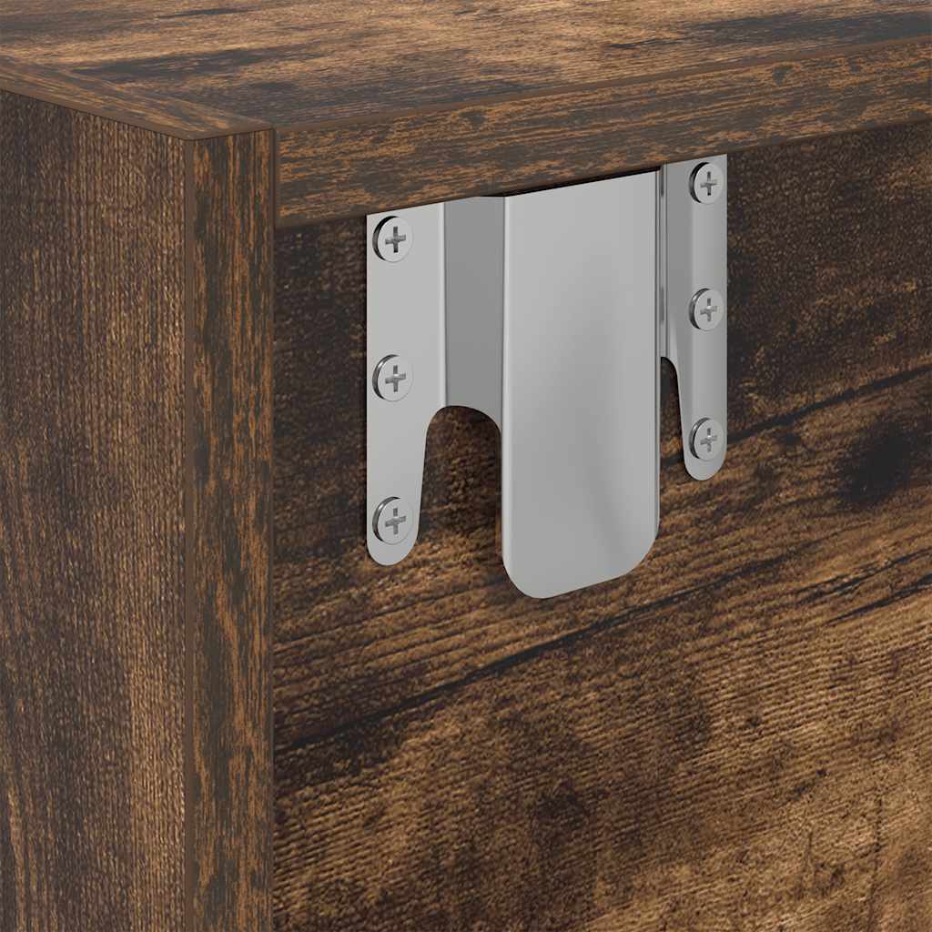 vidaXL Szafka RTV Dąb wędzony 60x31x25,5 cm Drewno klejone