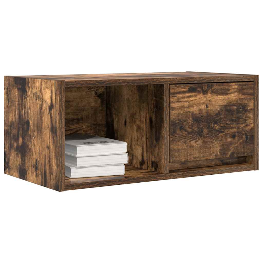 vidaXL Szafki RTV 2 szt. Dąb wędzony 60x31x25,5 cm Drewno klejone