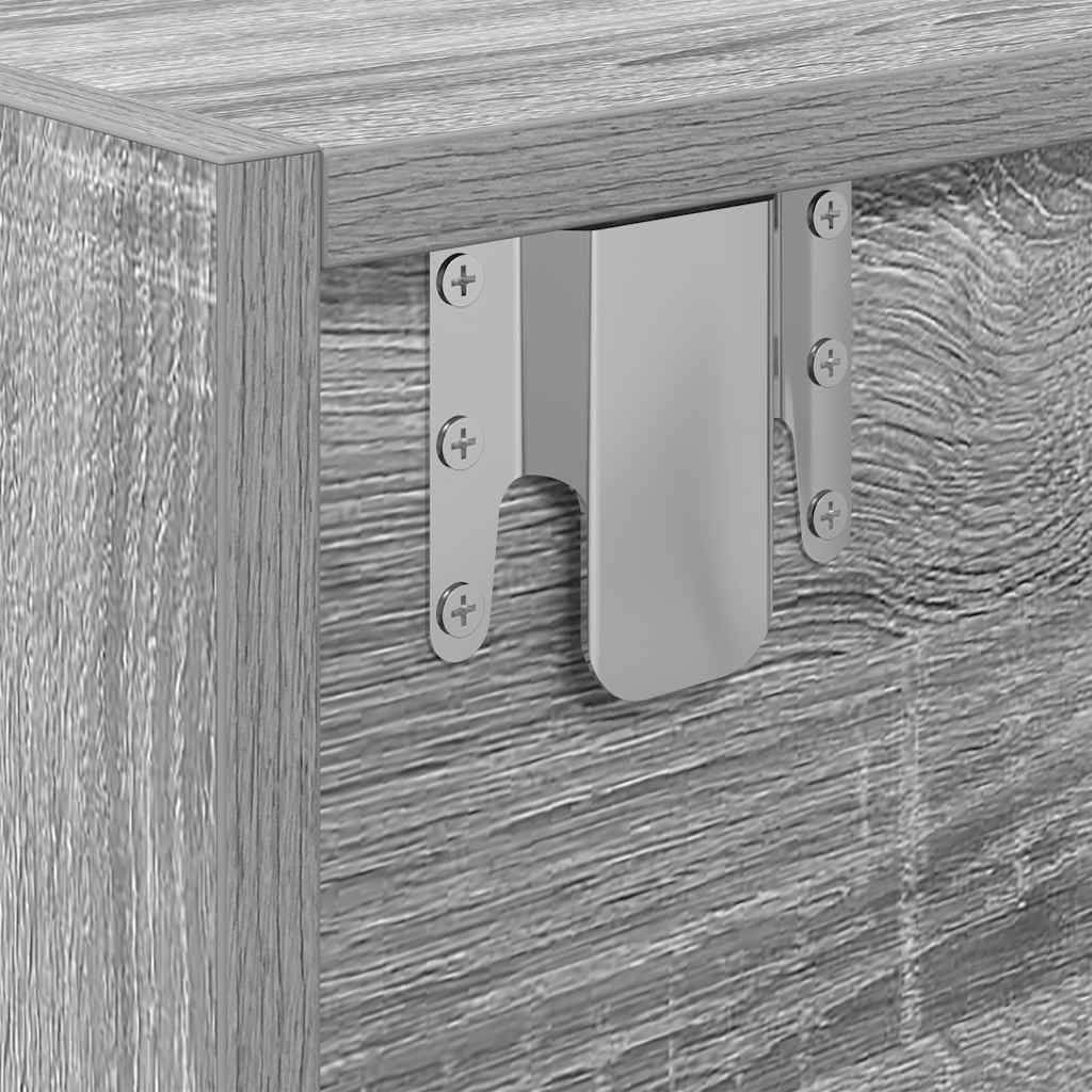 vidaXL Szafka RTV Szara Sonoma 60x31x25,5 cm Drewno klejone