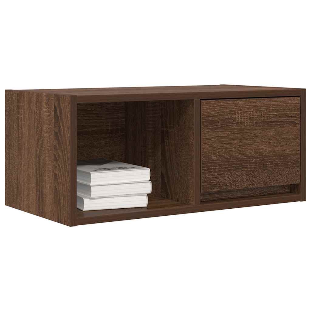 vidaXL Szafki RTV 2 szt. Brązowy dąb 60x31x25,5 cm Drewno klejone
