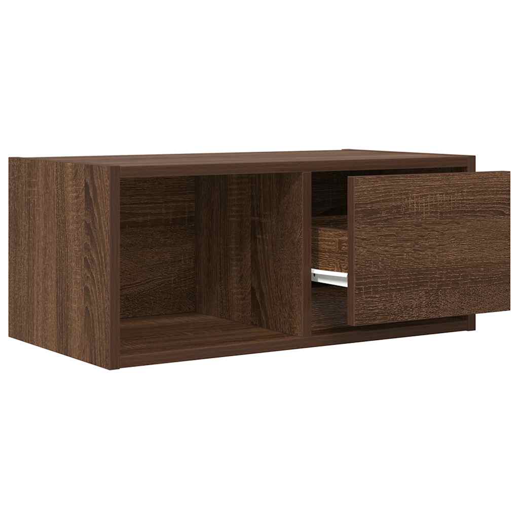 vidaXL Szafki RTV 2 szt. Brązowy dąb 60x31x25,5 cm Drewno klejone